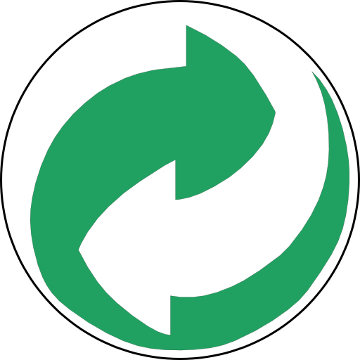 Recycling Symbol Green And White Arrows