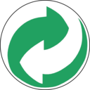 Recycling Symbol Green And White Arrows