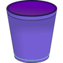 download Bin clipart image with 180 hue color