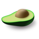 download Avocado clipart image with 0 hue color