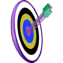 download Arrows And Target clipart image with 225 hue color
