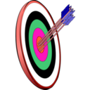 download Arrows And Target clipart image with 315 hue color