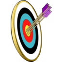 download Arrows And Target clipart image with 0 hue color