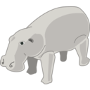 download Hippopotamus clipart image with 315 hue color
