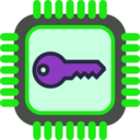 download Crypto Chip clipart image with 90 hue color