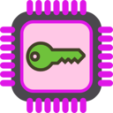 download Crypto Chip clipart image with 270 hue color