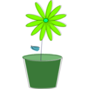 download Flower clipart image with 90 hue color