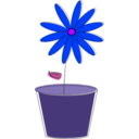 download Flower clipart image with 225 hue color