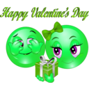 download Happy Valentine Day Smiley Emoticon clipart image with 90 hue color