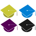 download Graduation clipart image with 180 hue color