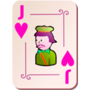 download Ornamental Deck Jack Of Hearts clipart image with 315 hue color