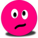 Drunk Daisy Smiley Pink Emoticon