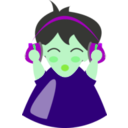 download Boy With Headphone4 clipart image with 90 hue color