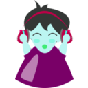 download Boy With Headphone4 clipart image with 135 hue color