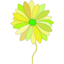 download Cartoon Flower clipart image with 45 hue color
