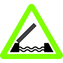 download Roadsign Drawbridge clipart image with 90 hue color