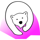 download Polar Bear clipart image with 90 hue color