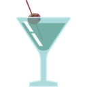 download Martini With Olive clipart image with 315 hue color