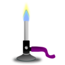 download Bunsen Burner clipart image with 180 hue color