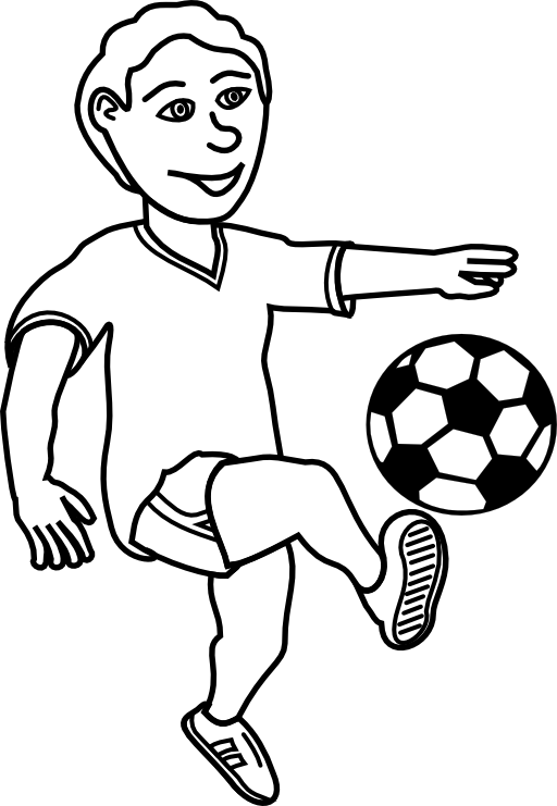 Soccer Playing Boy
