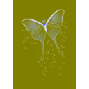download Bright Butterfly clipart image with 180 hue color