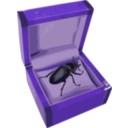 download Beetle In A Box clipart image with 225 hue color