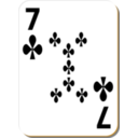 White Deck 7 Of Clubs