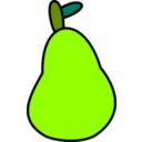 download Very Simple Pear clipart image with 45 hue color