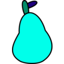 download Very Simple Pear clipart image with 135 hue color