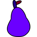 download Very Simple Pear clipart image with 225 hue color