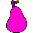 download Very Simple Pear clipart image with 270 hue color