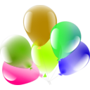 download Balloons clipart image with 45 hue color