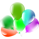 download Balloons clipart image with 90 hue color