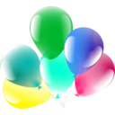 download Balloons clipart image with 135 hue color