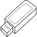 download Usb Key clipart image with 135 hue color