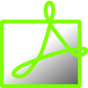 download Acroread clipart image with 90 hue color
