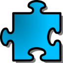 download Blue Jigsaw Piece 12 clipart image with 315 hue color