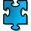 download Blue Jigsaw Piece 15 clipart image with 315 hue color