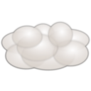 download Cloud clipart image with 135 hue color