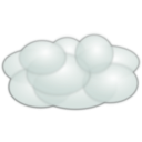 download Cloud clipart image with 270 hue color