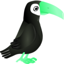 download Simple Toucan clipart image with 90 hue color