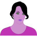 download Serious Woman By Rones clipart image with 270 hue color