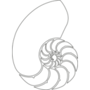 download Nautilus Shell clipart image with 90 hue color