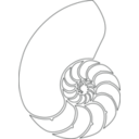 download Nautilus Shell clipart image with 180 hue color