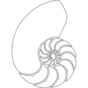 download Nautilus Shell clipart image with 270 hue color