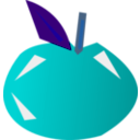 download Apple clipart image with 180 hue color