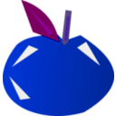 download Apple clipart image with 225 hue color