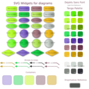 download Svg Widgets For Diagrams clipart image with 45 hue color