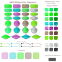 download Svg Widgets For Diagrams clipart image with 90 hue color