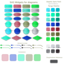 download Svg Widgets For Diagrams clipart image with 135 hue color